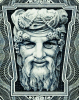 Bann River God by Edward Smyth, ex £10 banknote