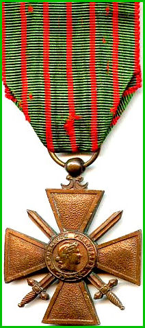 Croix de Guerre, France, WW1