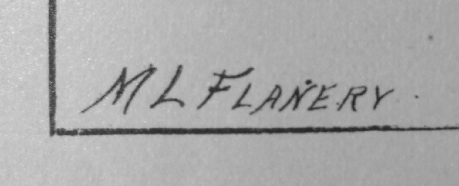 signed as M.L. Flanery